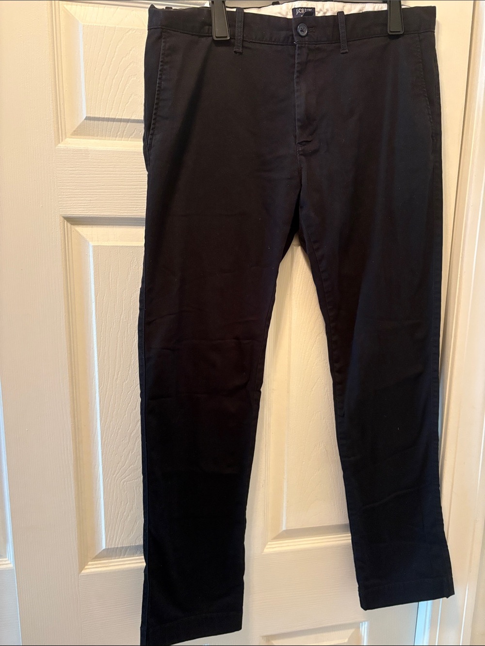 J. Crew Black Slim Chino Pants 34/32 cotton